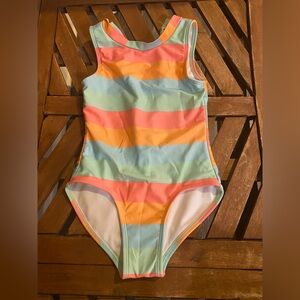 Colorful Striped Kids Swimwear